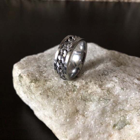 Stainless Steel Spinner Rings For Stress & Anxiety - Picture 2 of 2